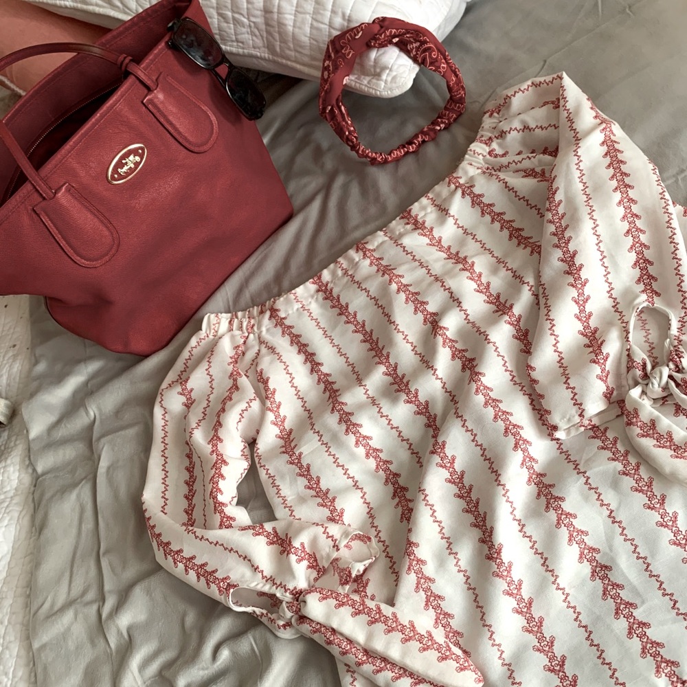BOHO off the shoulder sweet top.